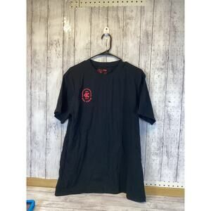 Black Short-Sleeved T-Shirt with a Red "Kill Crew" Graphic Logo Size XL#